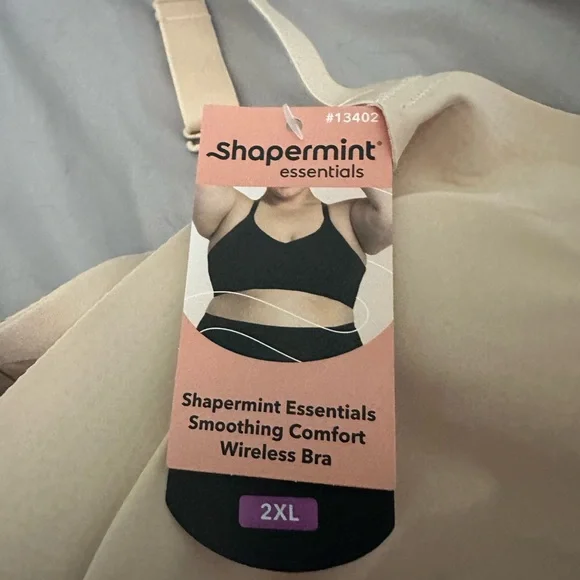 NEW w/ TAGS SHAPERMINT Convertible Seamless Wireless Bra XXL. Smoke free home. - Picture 3 of 8